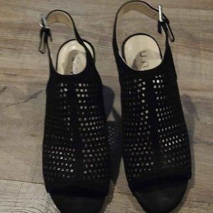Unisa Black Open Toe Sandals